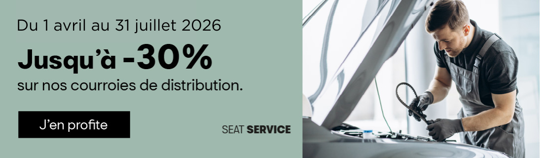 Offre du moment courroie Seat 2026